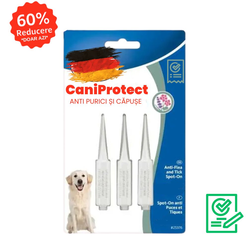Picături Anti Purici și Căpușe CaniProtect