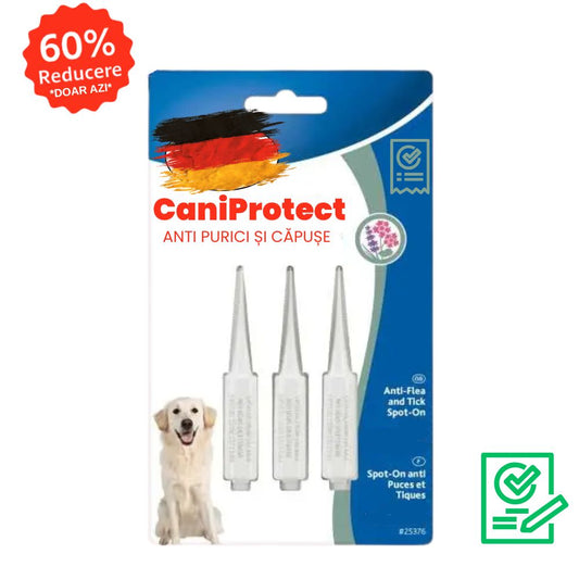 Picături Anti Purici și Căpușe CaniProtect